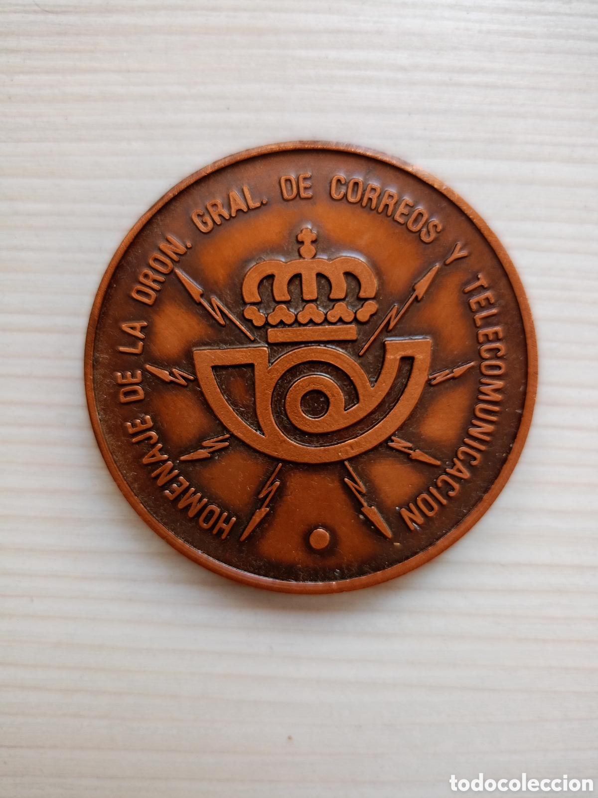 Trof&eacute;us e medalhas: MEDALLA HOMENAJE DE LA DIRECCI&Oacute;N GENERAL DE CORREOS Y TELECOMUNICACION-DIAMETRO 5 CMTS