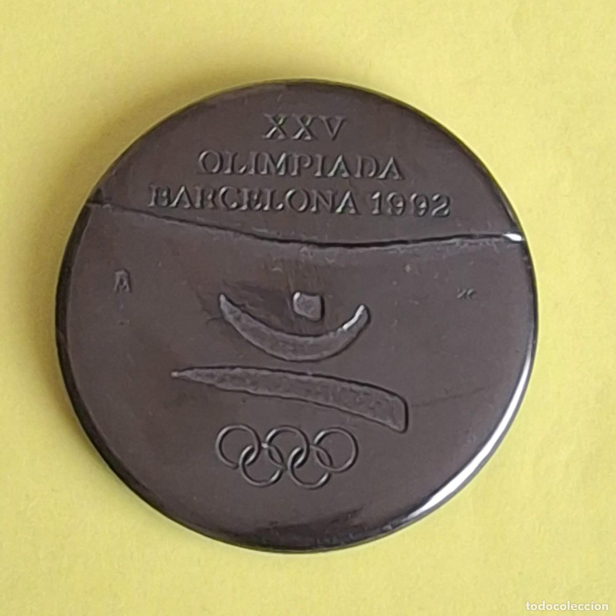 Troph&eacute;es et m&eacute;dailles: XXV OLIMPIADA BARCELONA 1992 - AGRAIM LA TEVA COL.LABORACIO COOB &acute;92 - MEDALLA JUEGOS OLIMPICOS