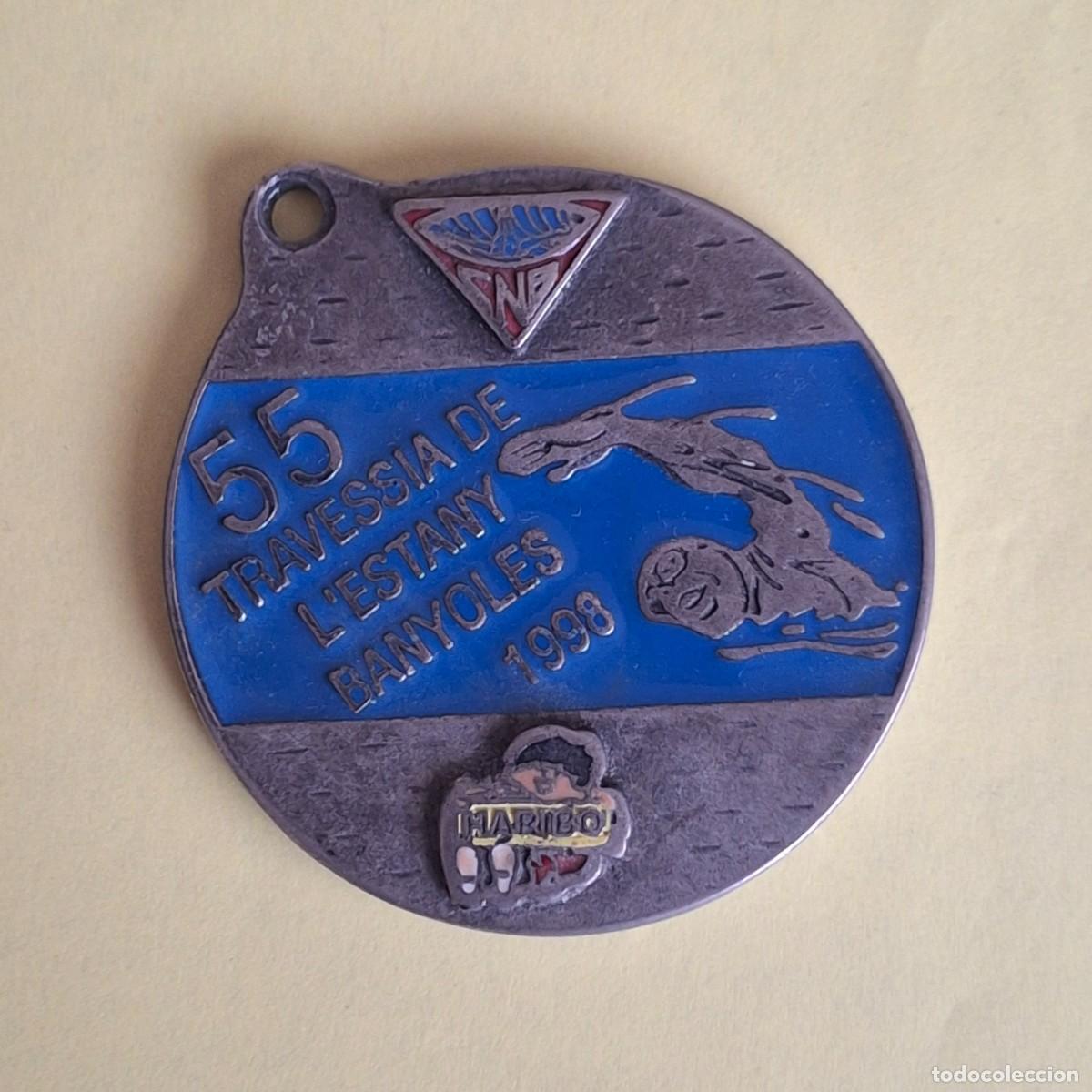 Troph&eacute;es et m&eacute;dailles: 55 TRAVESSIA DE L&acute;ESTANY DE BANYOLES 1998 - HARIBO BA&Ntilde;OLAS GIRONA GERONA - CLUB NATACIO MEDALLA