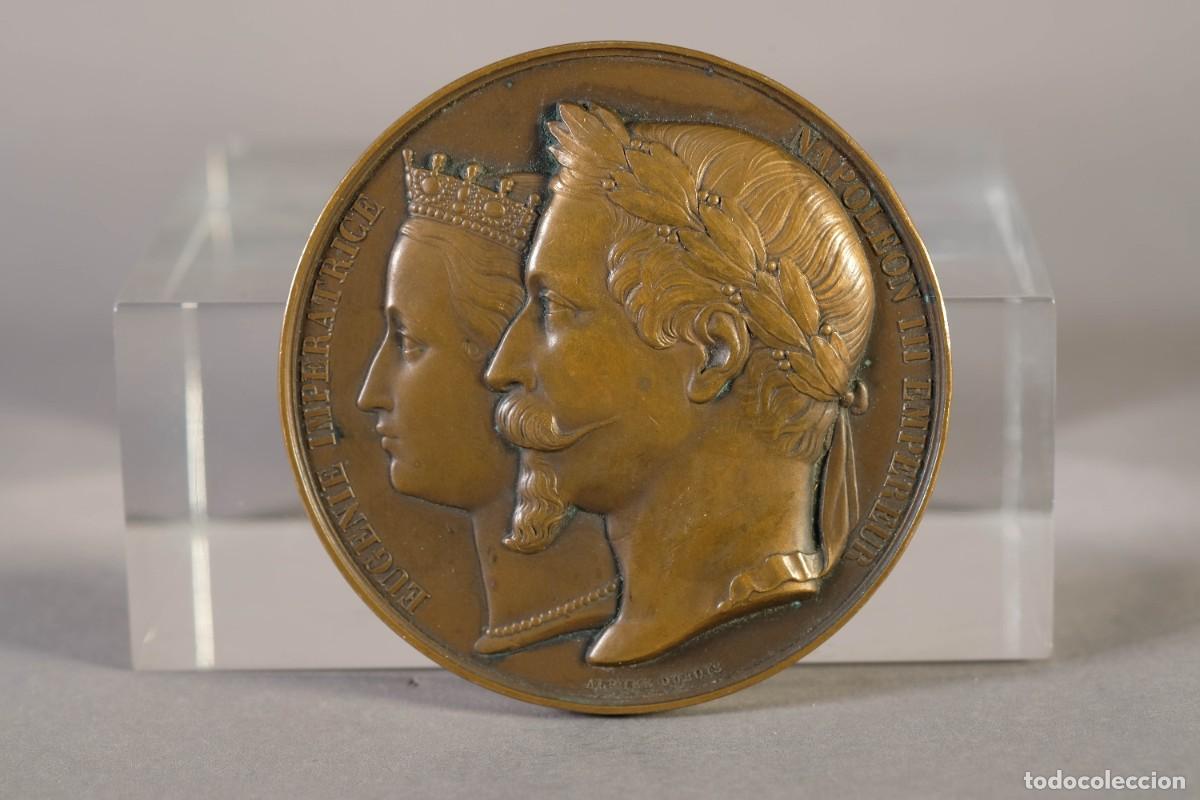 Trofeos y medallas: MEDALLA DE BRONCE EUGENIA Y NAPOLE&Oacute;N III 1860