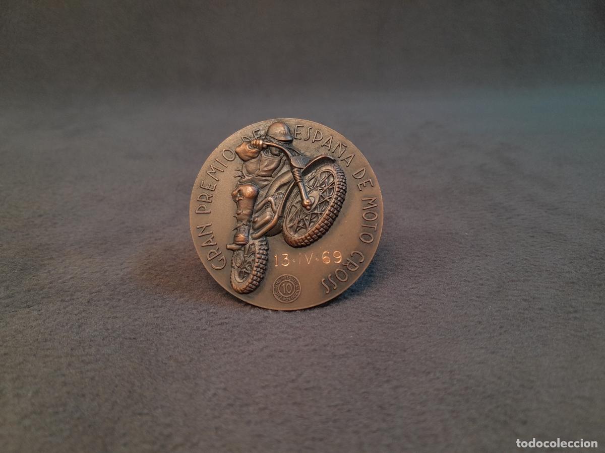 Trofeos y medallas: MEDALLA DEL IX GRAN PREMIO DE ESPA&Ntilde;A DE MOTOCROSS. MANCOMUNIDAD SABADELL-TARRASA. 1969.