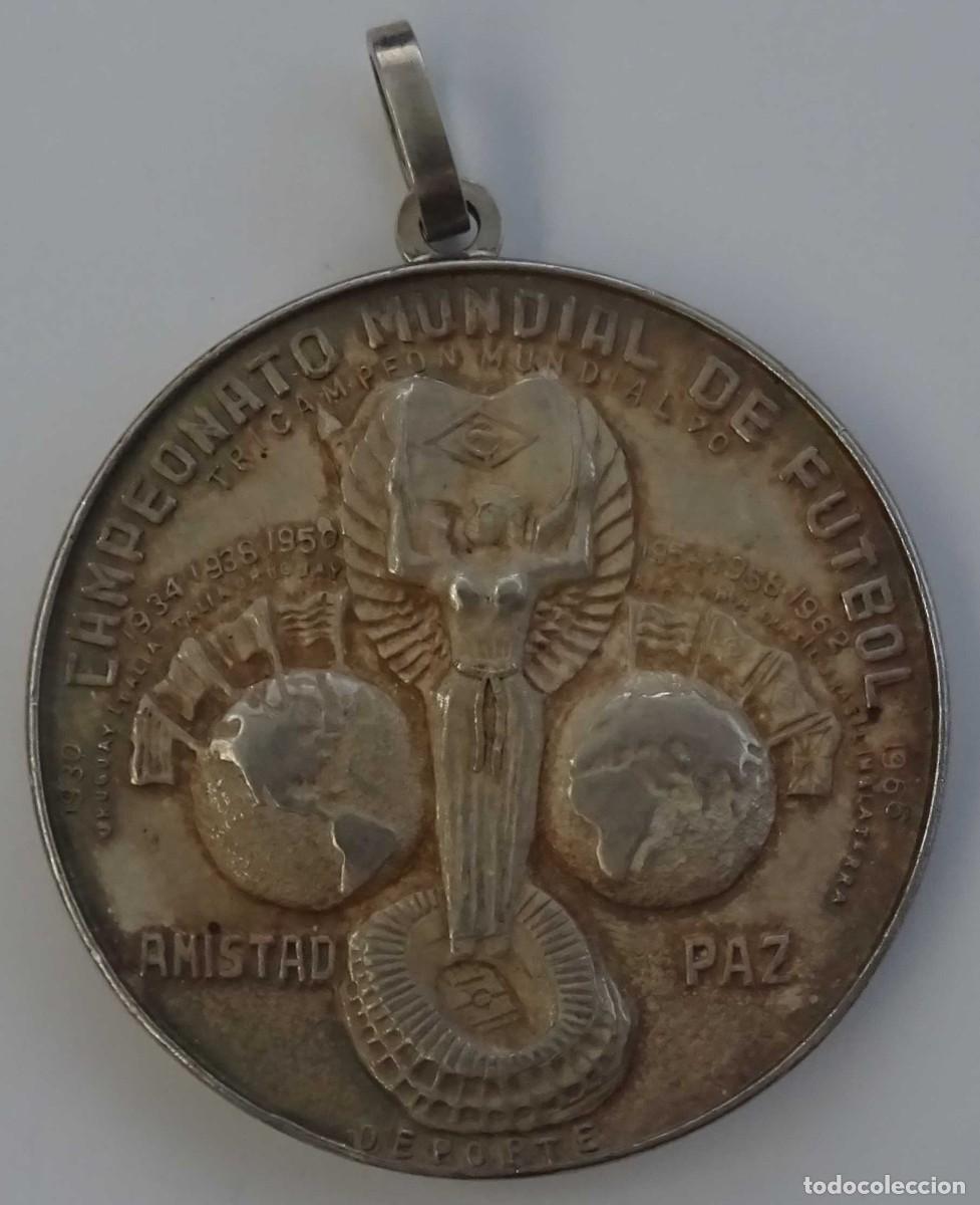 Trofeos y medallas: MEDALLA DE PLATA CONMEMORATIVA CAMPEONATO MUNDIAL DE FUTBOL M&Eacute;XICO 1970