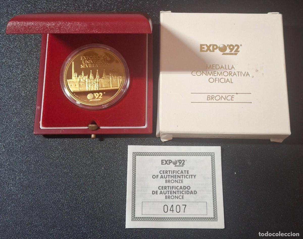 Trofeos y medallas: Espa&ntilde;a Medalla Conmemorativa Exposici&oacute;n Universal Sevilla 1992 (PROOF)