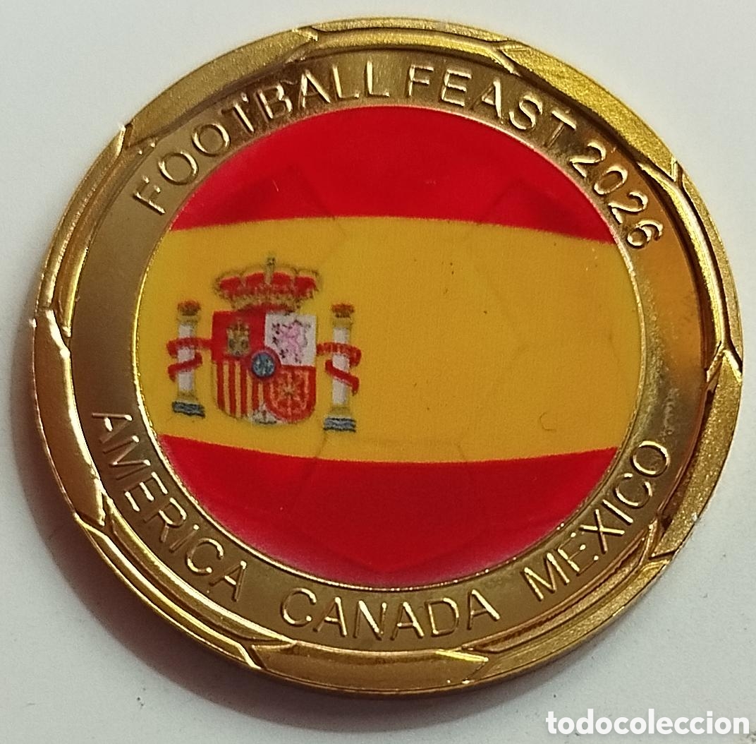 Trofeos y medallas: Moneda Conmemorativa Mundial Futbol 2026 - Selecci&oacute;n Espa&ntilde;ola