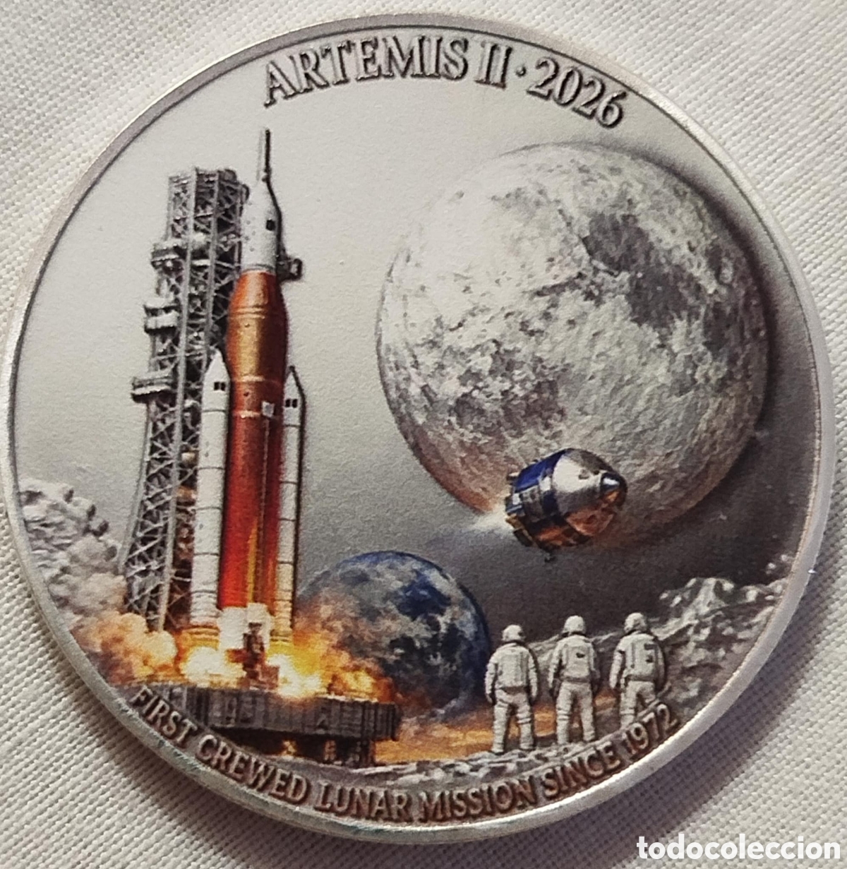 Trofeos y medallas: Moneda Conmemorativa Artemis II NASA 2026 &ndash; Regreso Tripulado a la Luna