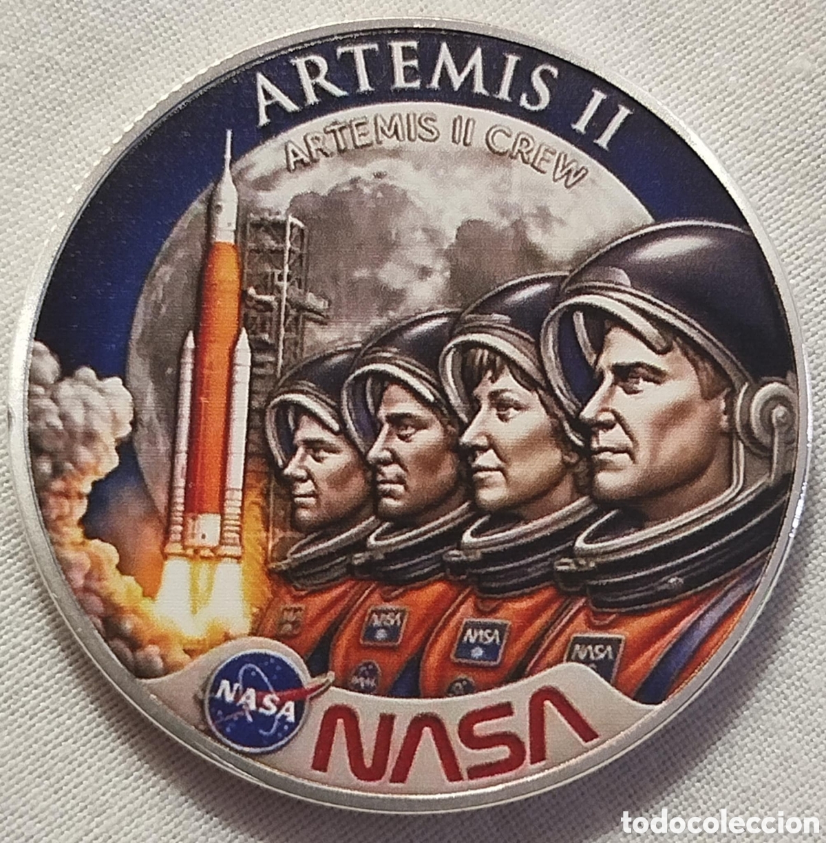Trofeos y medallas: Moneda Conmemorativa NASA Artemis II &ndash; Sobrevuelo Lunar Orion 2026