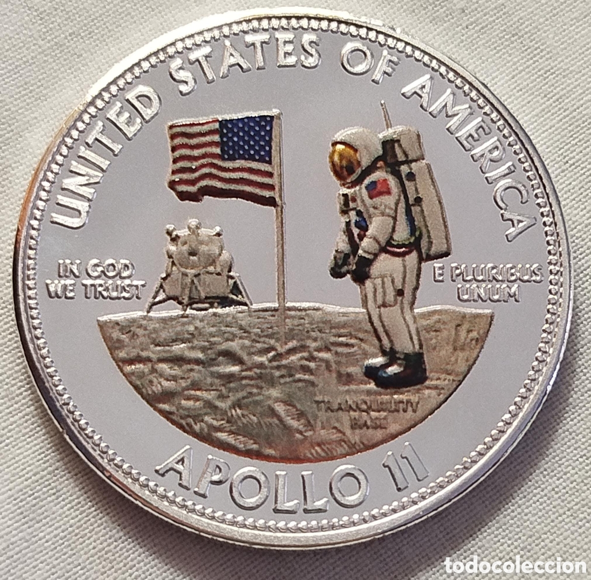Trofeos y medallas: Moneda Conmemorativa NASA Doble Homenaje &ndash; Apolo 11 (1969) / Artemis II (2026)