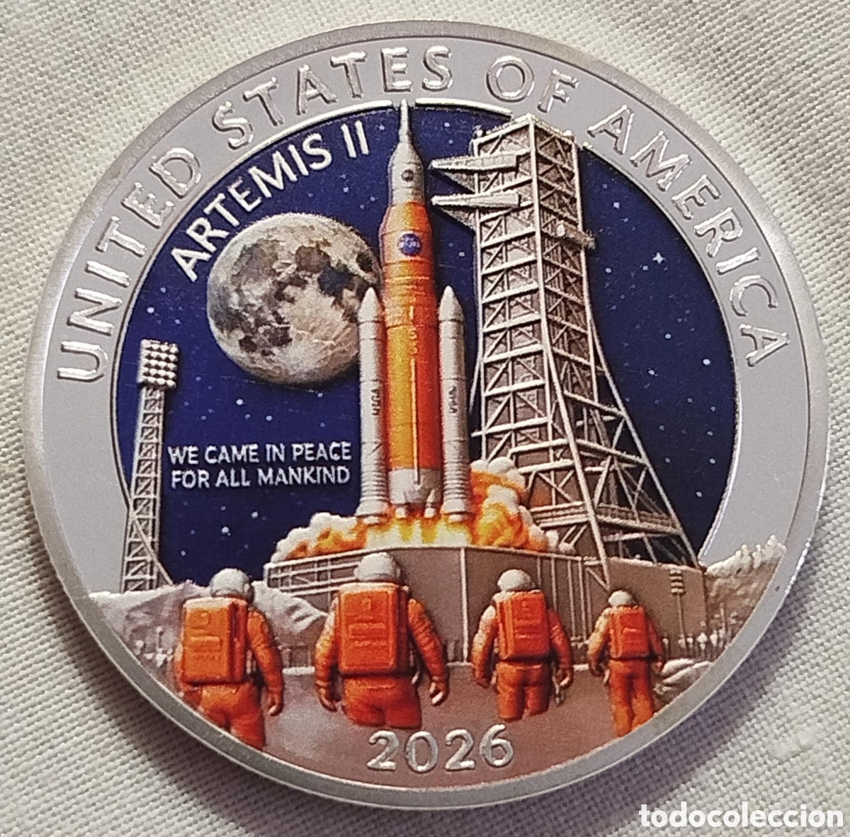 Trofeos y medallas: Moneda Conmemorativa NASA Artemis II 2026