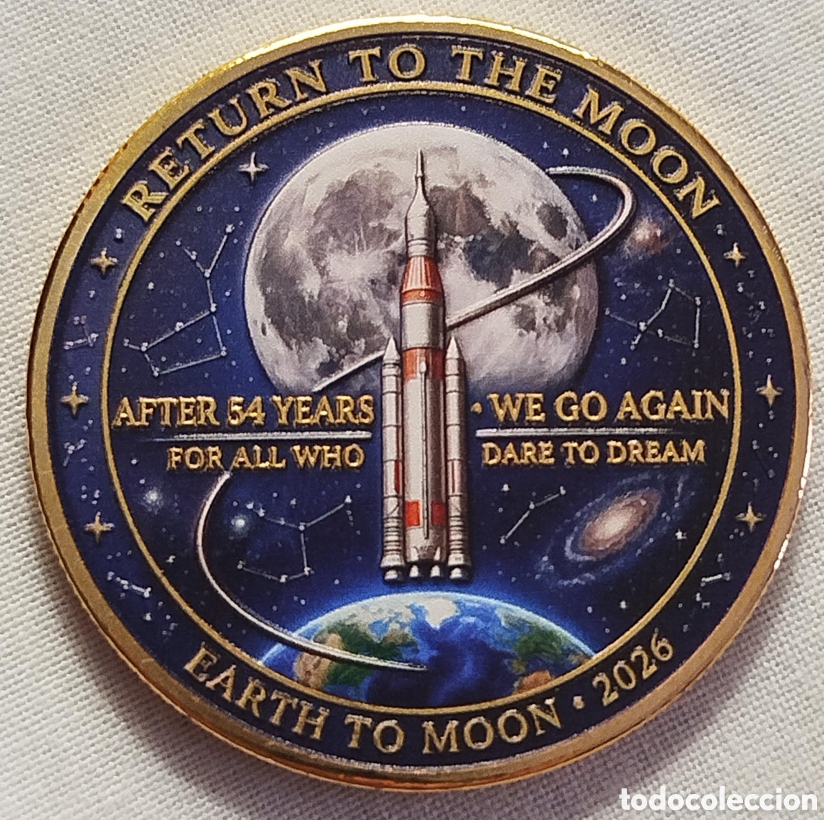 Trofeos y medallas: Moneda Conmemorativa Artemis II &ndash; Regreso a la luna 2026