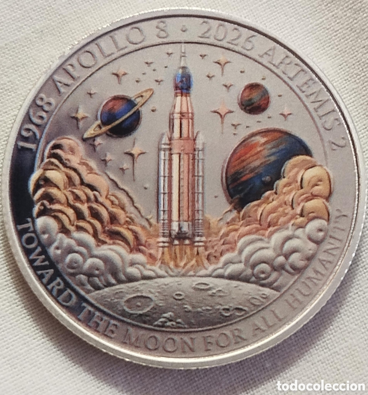 Trofeos y medallas: Moneda Conmemorativa NASA Artemis II 2026 y Apollo 8