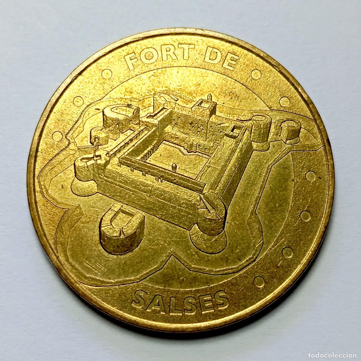 Trofeos y medallas: ⚜️ # BBF1 5. Francia. Monnaie de Paris. Medalla Fort de Salses 2019. 15,85 g