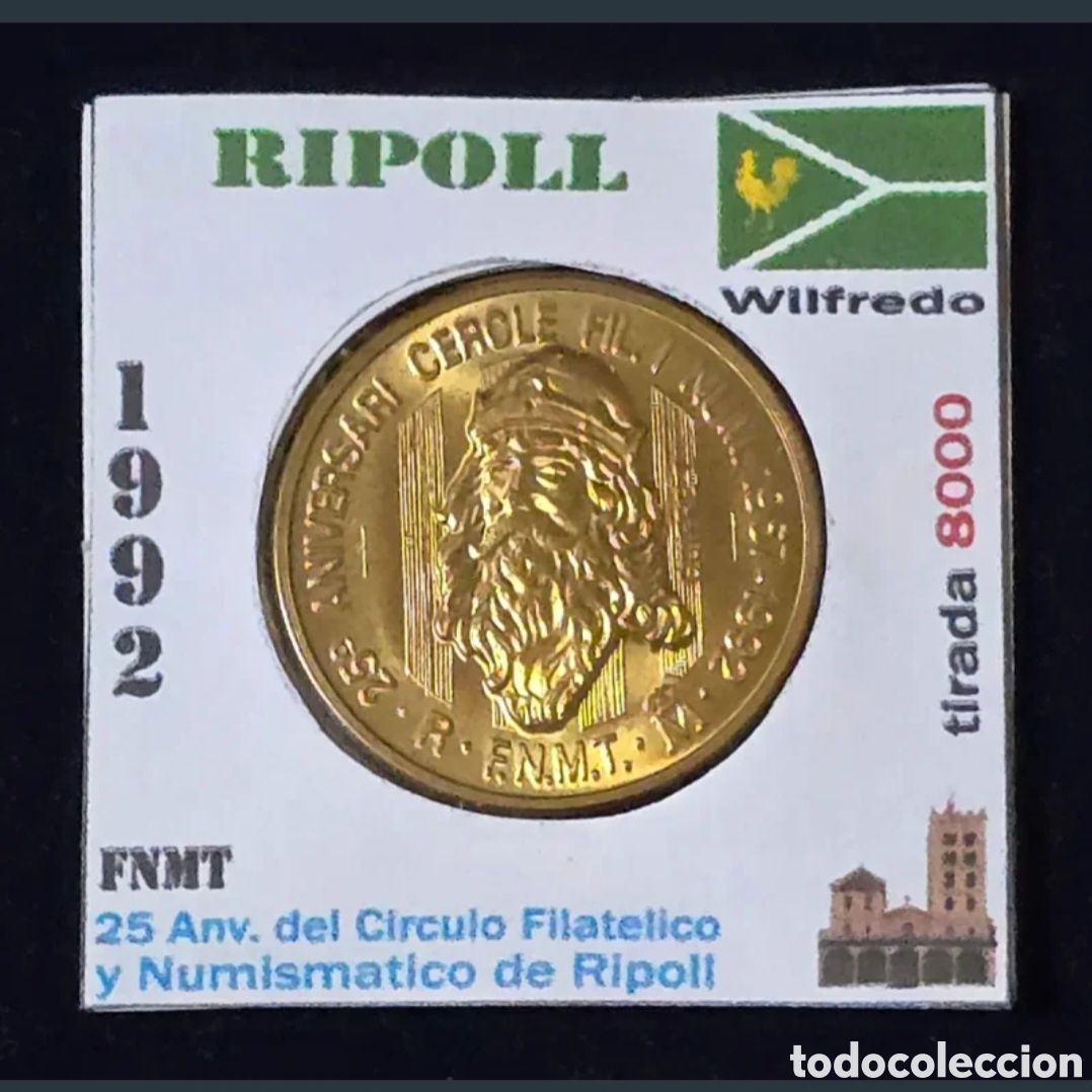 Trofeos y medallas: Medalla Ripoll FNMT 25 Anv. 1992