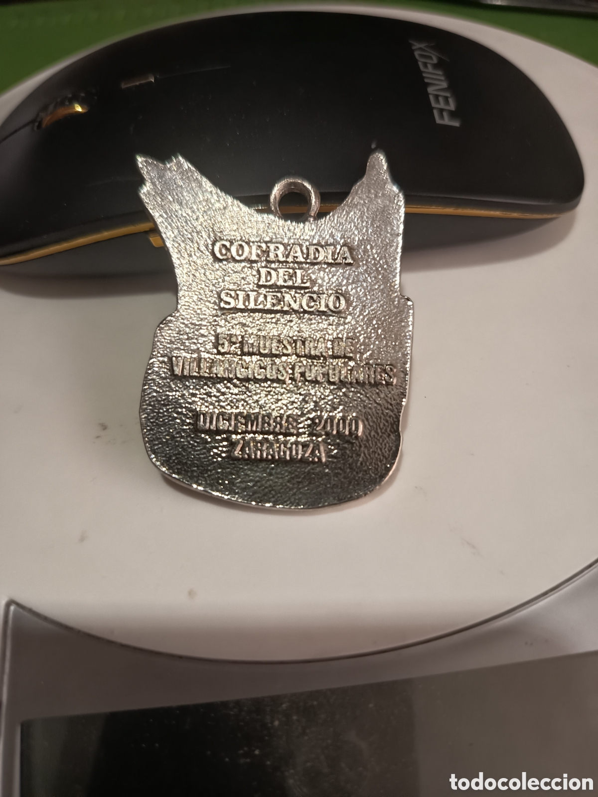 Trofeos y medallas: MEDALLA PLACA COFRADIA DEL SILENCIO ZARAGOZA - Foto 4