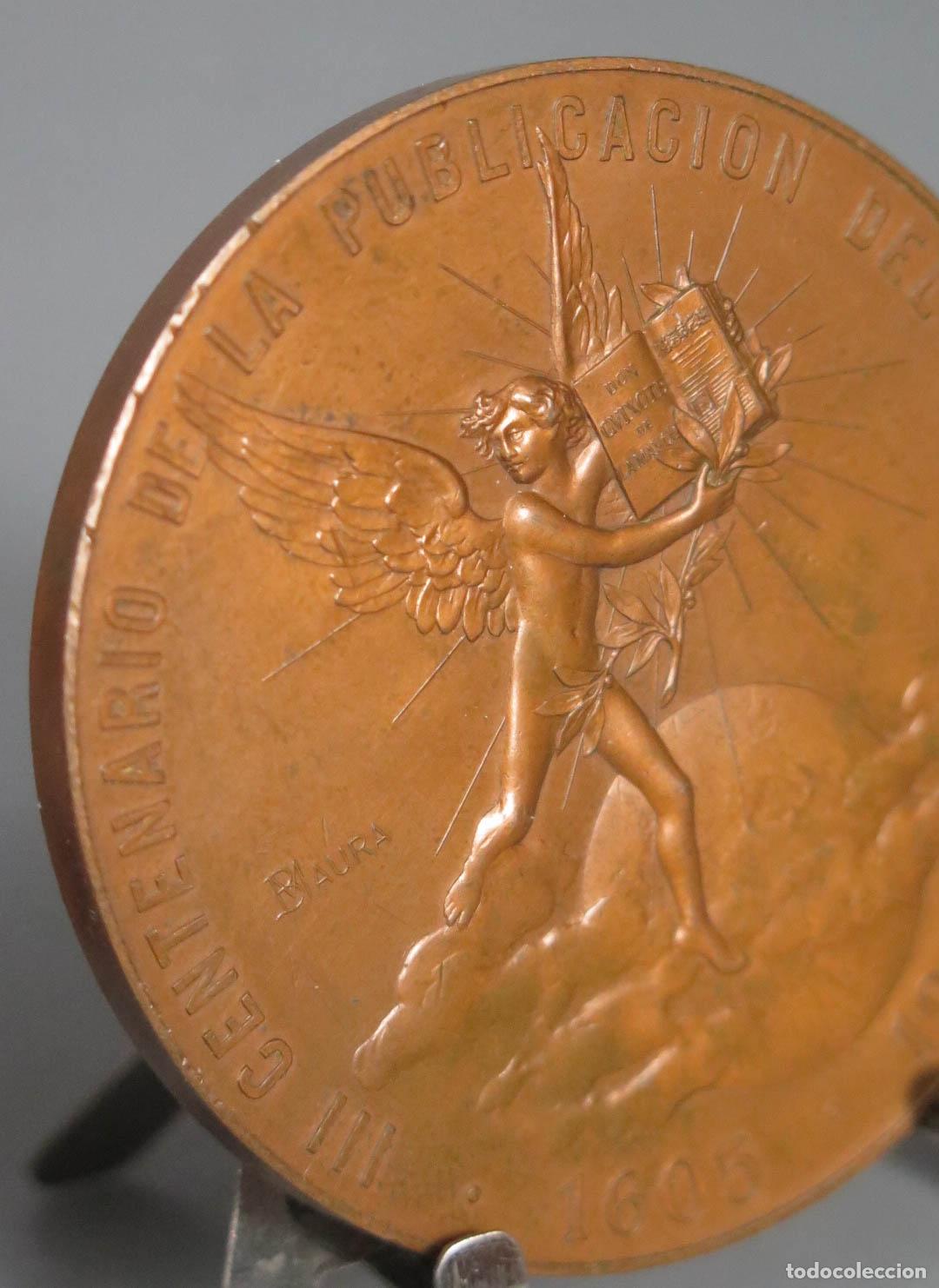 Trofeos y medallas: MEDALLA. III centenario de la publicaci&oacute;n del Quijote. BRONCE - Foto 4