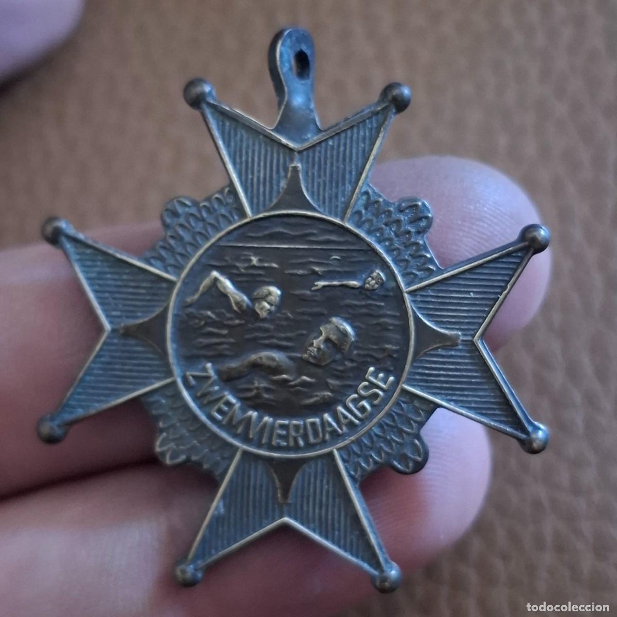 Trofeos y medallas: Antigua medalla holandesas nataci&oacute;n ( evento de 4 dias)