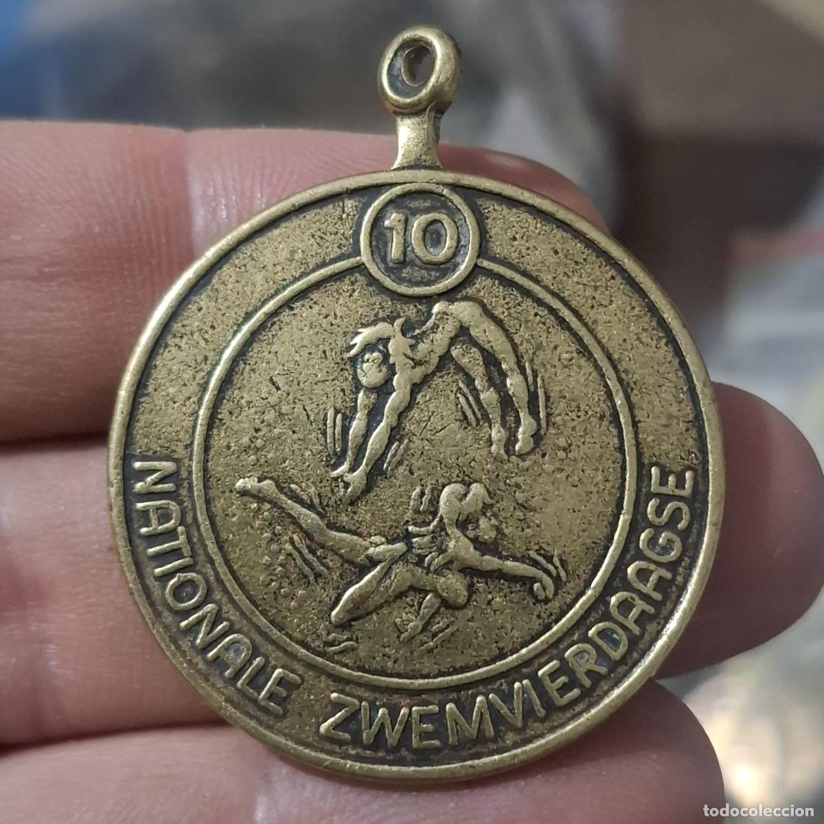 Trofeos y medallas: Antigua medalla campeonatos de nataci&oacute;n Pa&iacute;ses Bajos