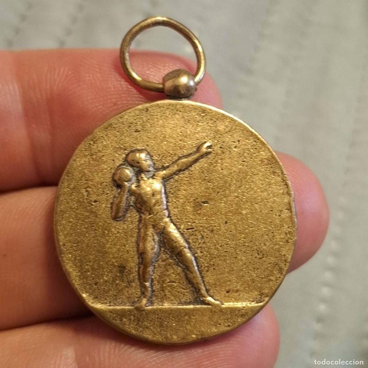 Trofeos y medallas: Medalla Deportiva lanzamiento de peso. Ppio. Siglo xx
