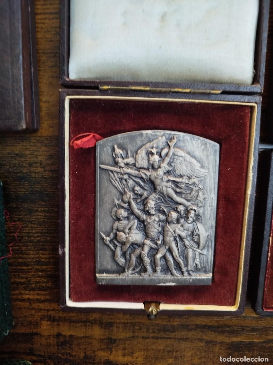 Trofeos y medallas: TERCERA REPUBLICA FRANCESA Plaquette, Soci&eacute;t&eacute; fran&ccedil;aise des munitions