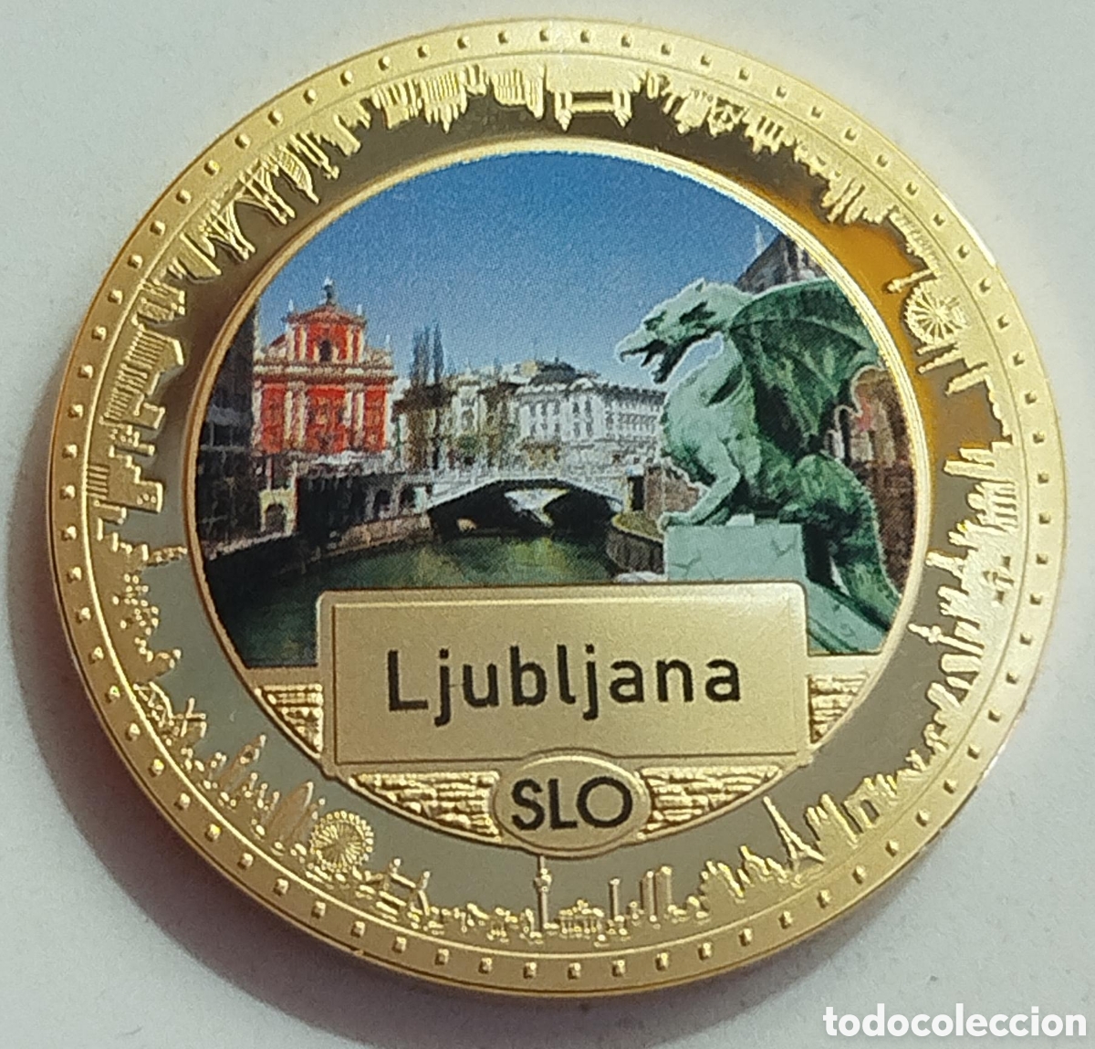 Trofeos y medallas: Moneda Liubliana - Eslovenia Capitales Europeas - ECU