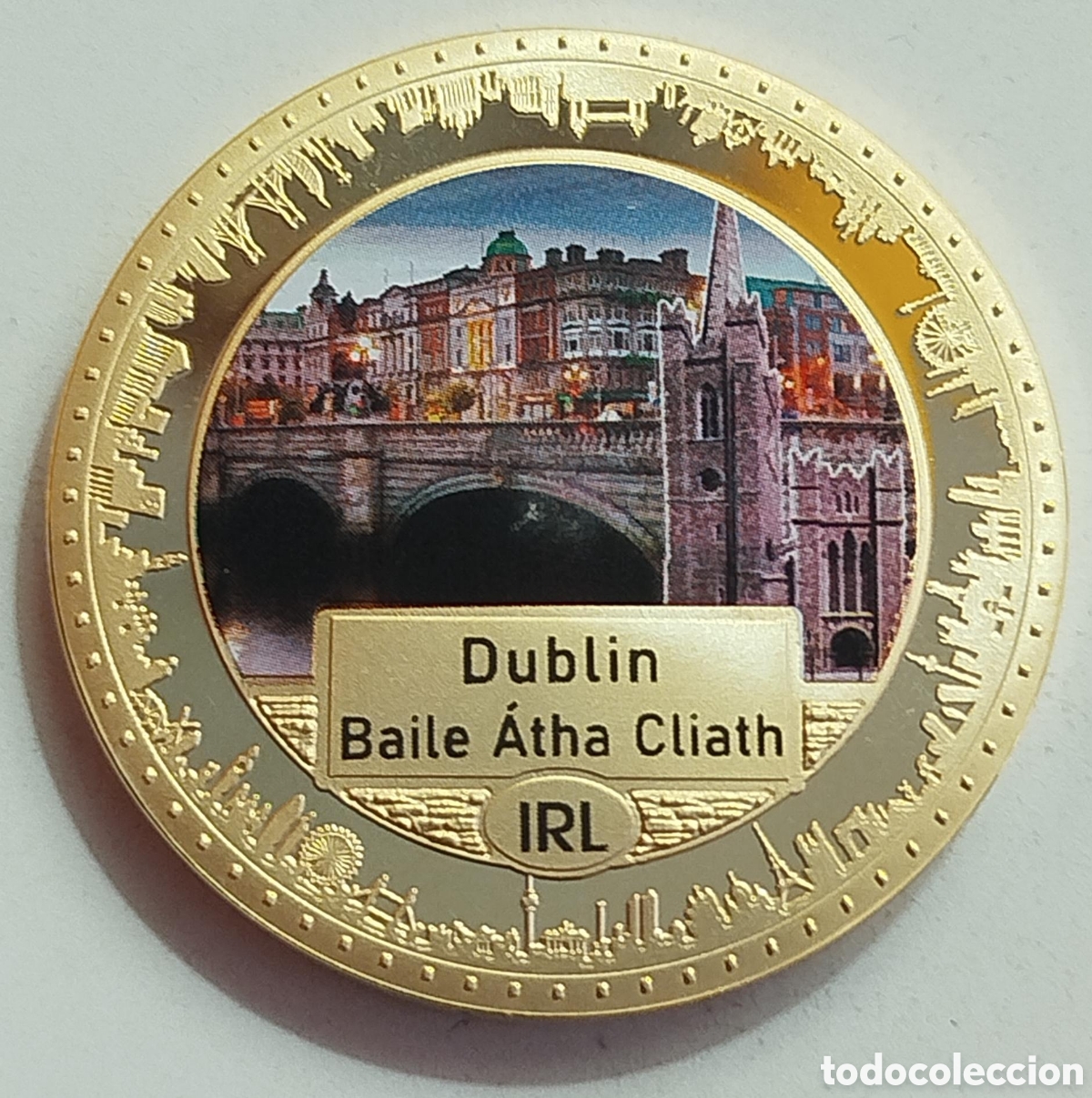Trofeos y medallas: Moneda Dubl&iacute;n - Irlanda Capitales Europeas - ECU