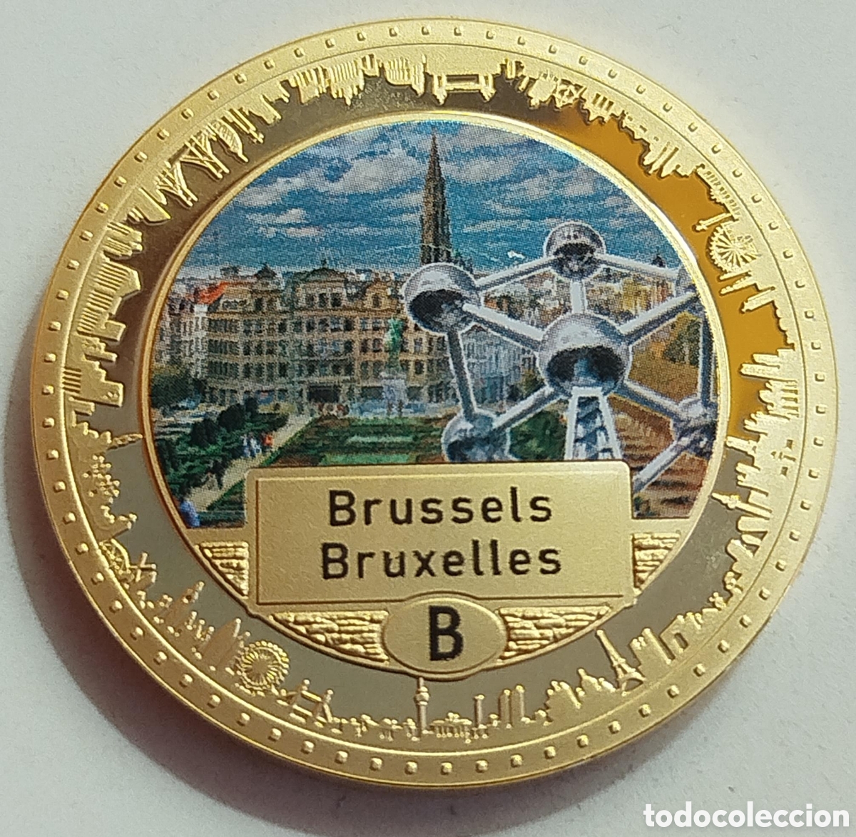 Trofeos y medallas: Moneda Bruselas - B&eacute;lgica Capitales Europeas - ECU