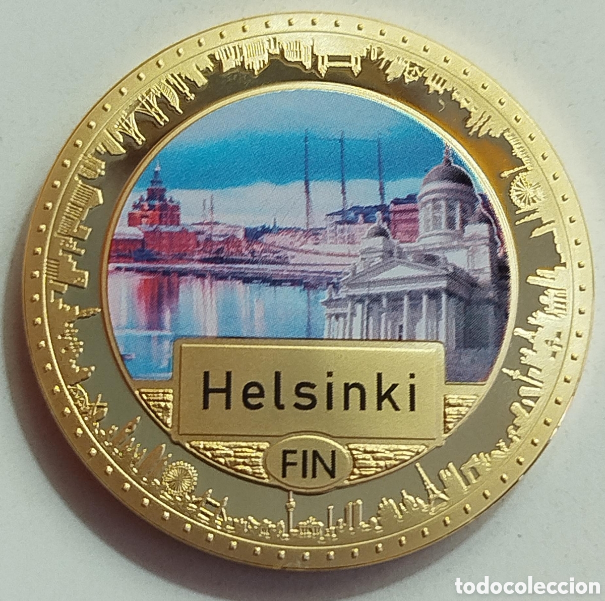 Trofeos y medallas: Moneda Helsinki - Finlandia Capitales Europeas - ECU