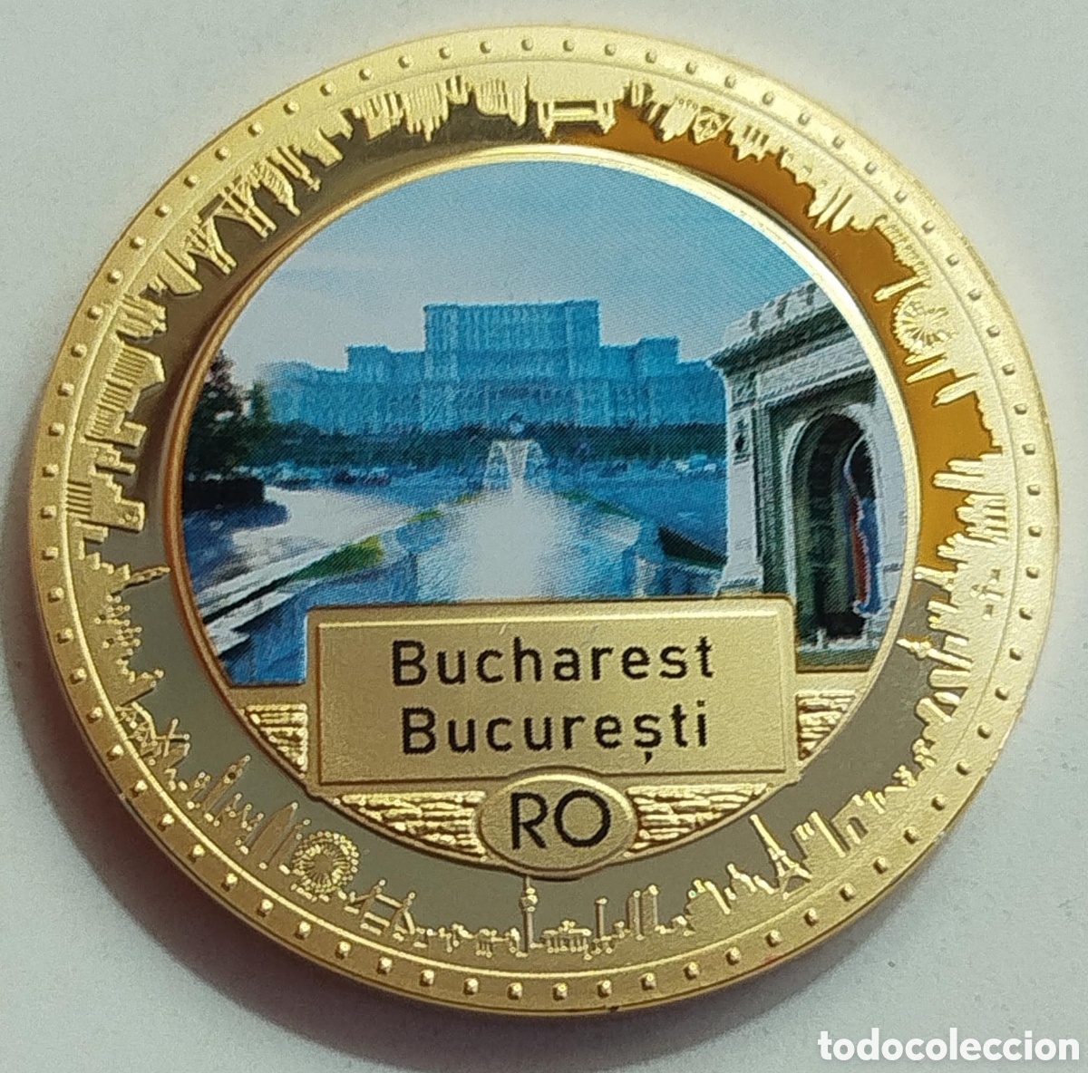 Trofeos y medallas: Moneda Bucarest - Ruman&iacute;a Capitales Europeas - ECU