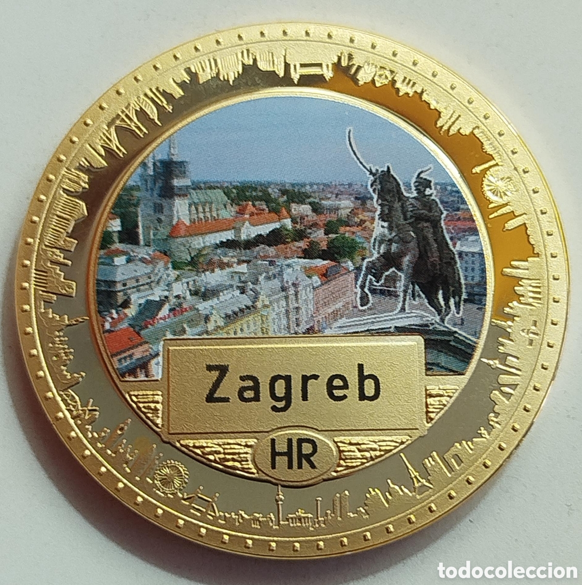 Trofeos y medallas: Moneda Zagreb - Croacia Capitales Europeas - ECU