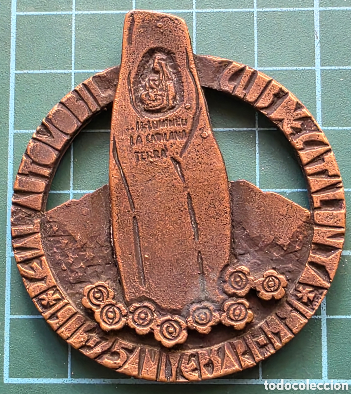 Trof&eacute;us e medalhas: Medalla RACC 75 Aniversari 1981 Mon&ograve;lit Terra Catalana Montseny Virolai Bisbe Lluch Joyero Concurs