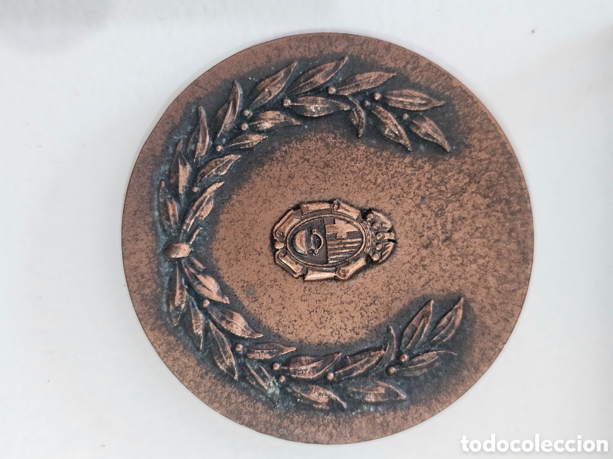 Trofeos y medallas: Medalla de cobre Ajuntament de Caldes de Montbui 5x5 Alfredo Sanz 1970s 1980s