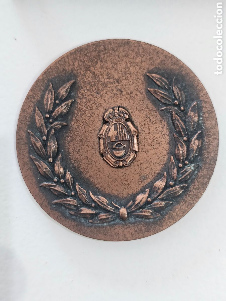 Trofeos y medallas: Medalla de cobre Ajuntament de Caldes de Montbui 5x5 Alfredo Sanz 1970s 1980s