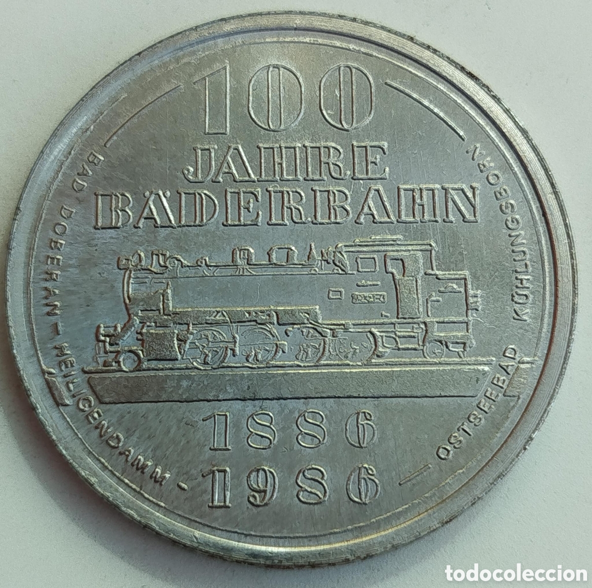 Trofeos y medallas: Medalla Centenario del Ferrocarril de los Balnearios (1886-1986)