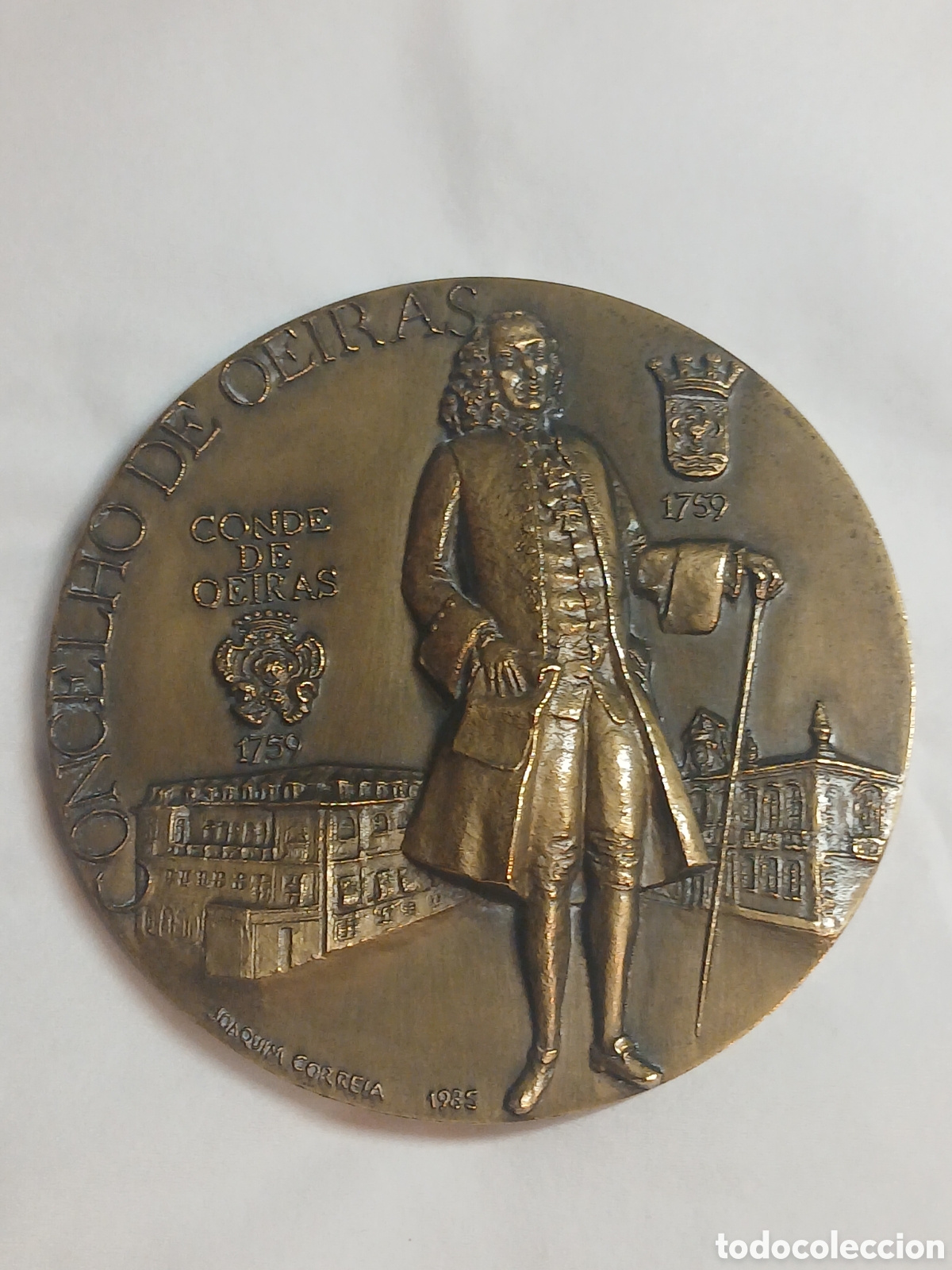 Trofeos y medallas: Medalla Oeiras Conde de Oeiras 1759 1985 Joaquim Correia