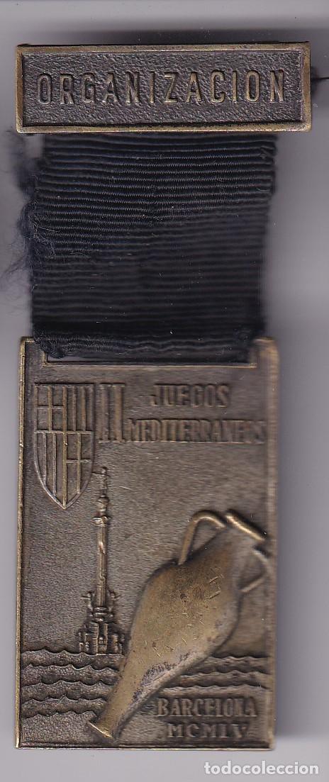 Trofeos y medallas: MEDALLA ORGANIZACION DE LOS JUEGOS MEDITERRANEOS DEL A&Ntilde;O 1955 EN BARCELONA