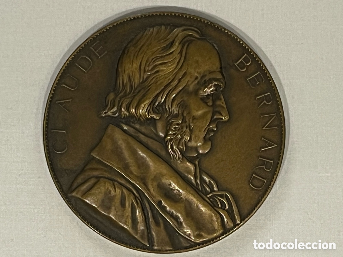 Trofeos y medallas: MEDALLA CONMEMORATIVA. Claude Bernard. M&eacute;dico y fisi&oacute;logo franc&eacute;s. (1813-1878)