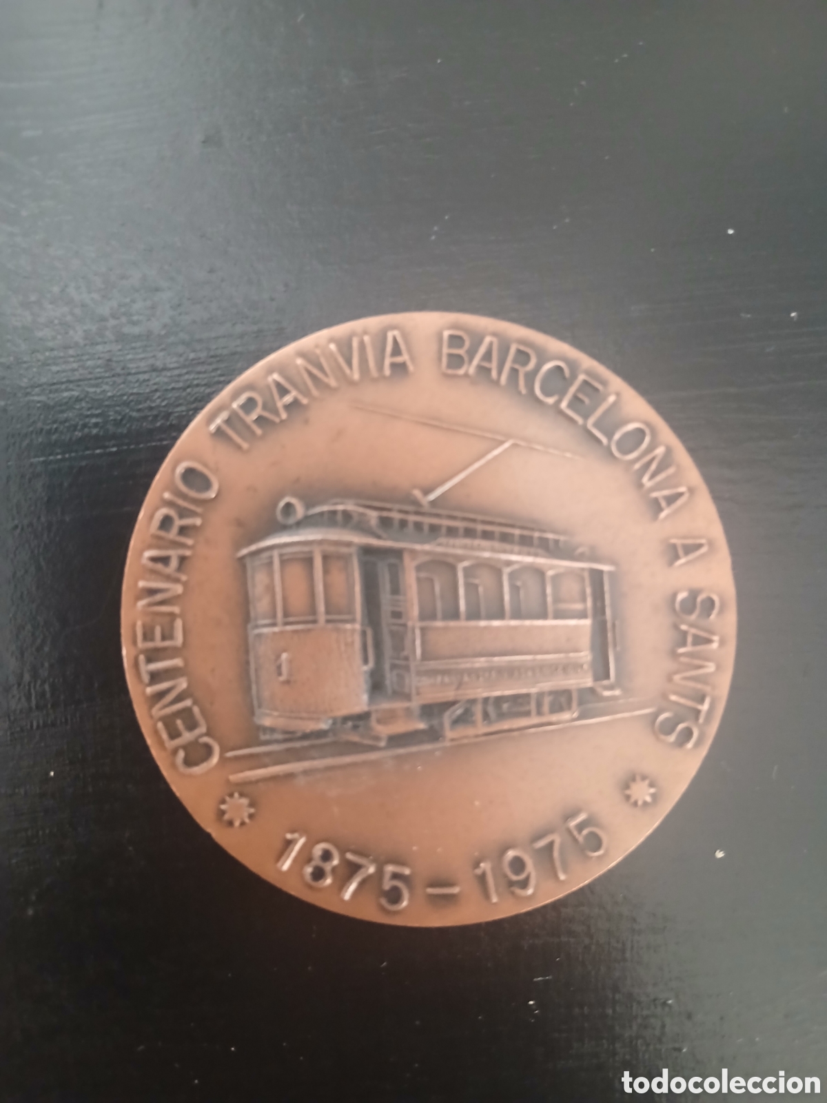Trofeos y medallas: medalla centauro tranv&iacute;a barcelona a sant 1875-1975