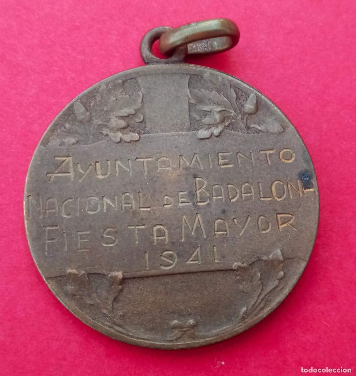 Trofeos y medallas: Medalla Ayuntamiento Nacional de Badalona A&ntilde;o 1941.