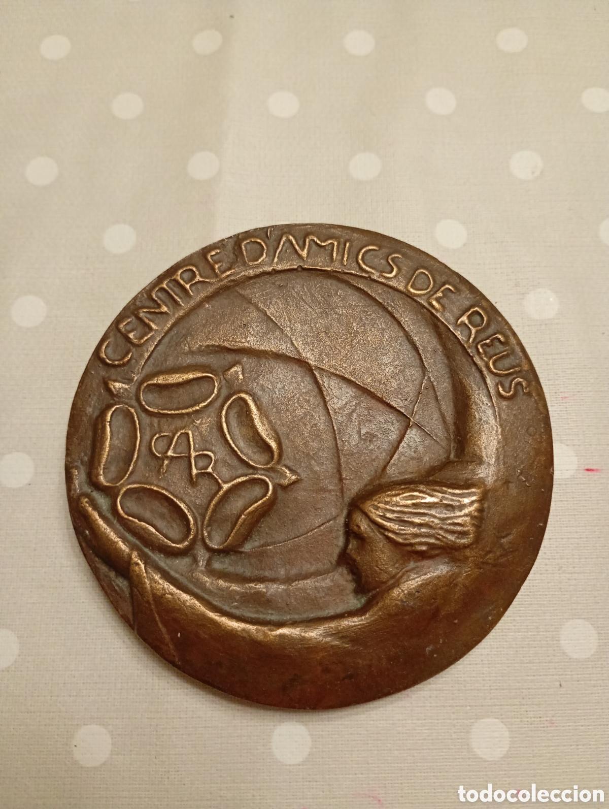 Trofeos y medallas: Ramon Ferr&aacute;n (Reus, 1927 -2015) 25 Aniversari Centre d'Amics de Reus (1979-2004). Bronze. Tarragona