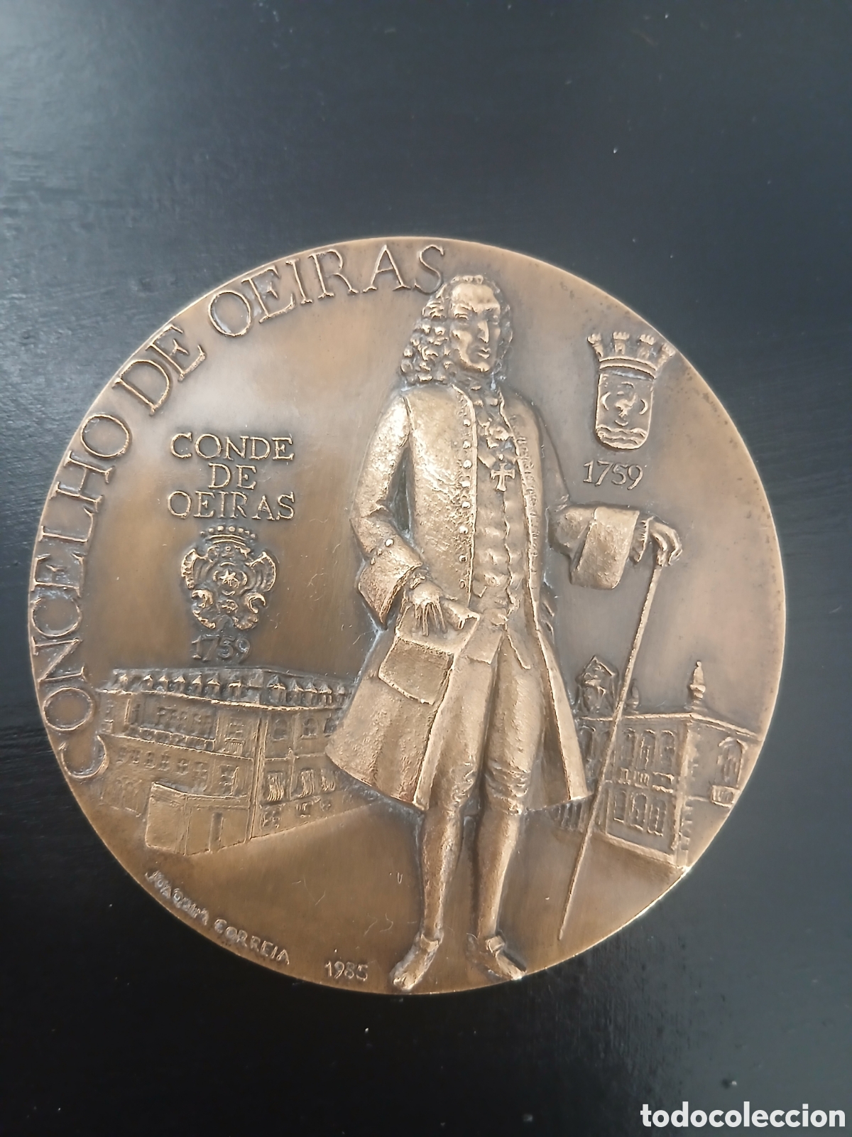 Trofeos y medallas: Medalla Oeiras Conde de Oeiras 1759 1985 Joaquim Correia