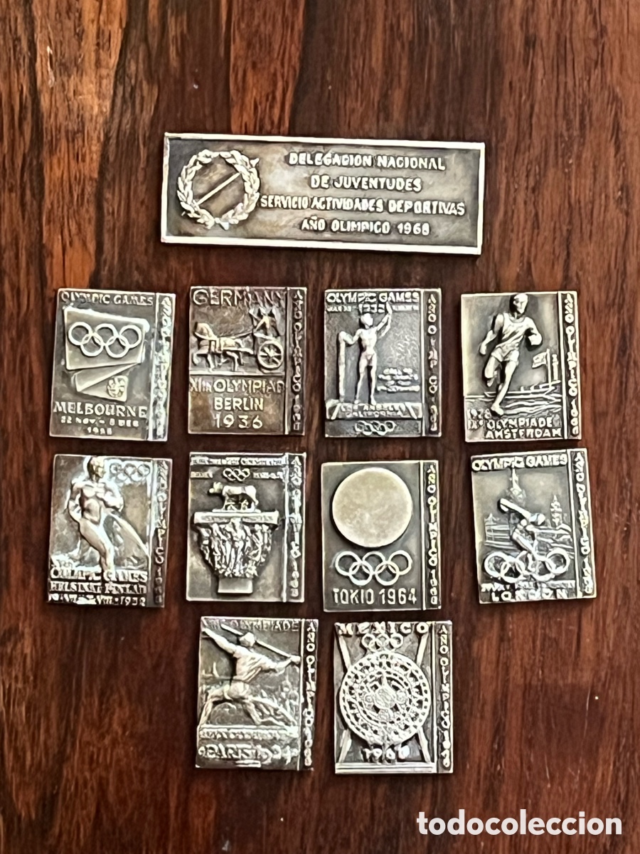 Trofeos y medallas: COLECCION PLACAS CONMEMORATIVAS DE LOS JUEGOS OL&Iacute;MPICOS DEL A&Ntilde;O 1968.