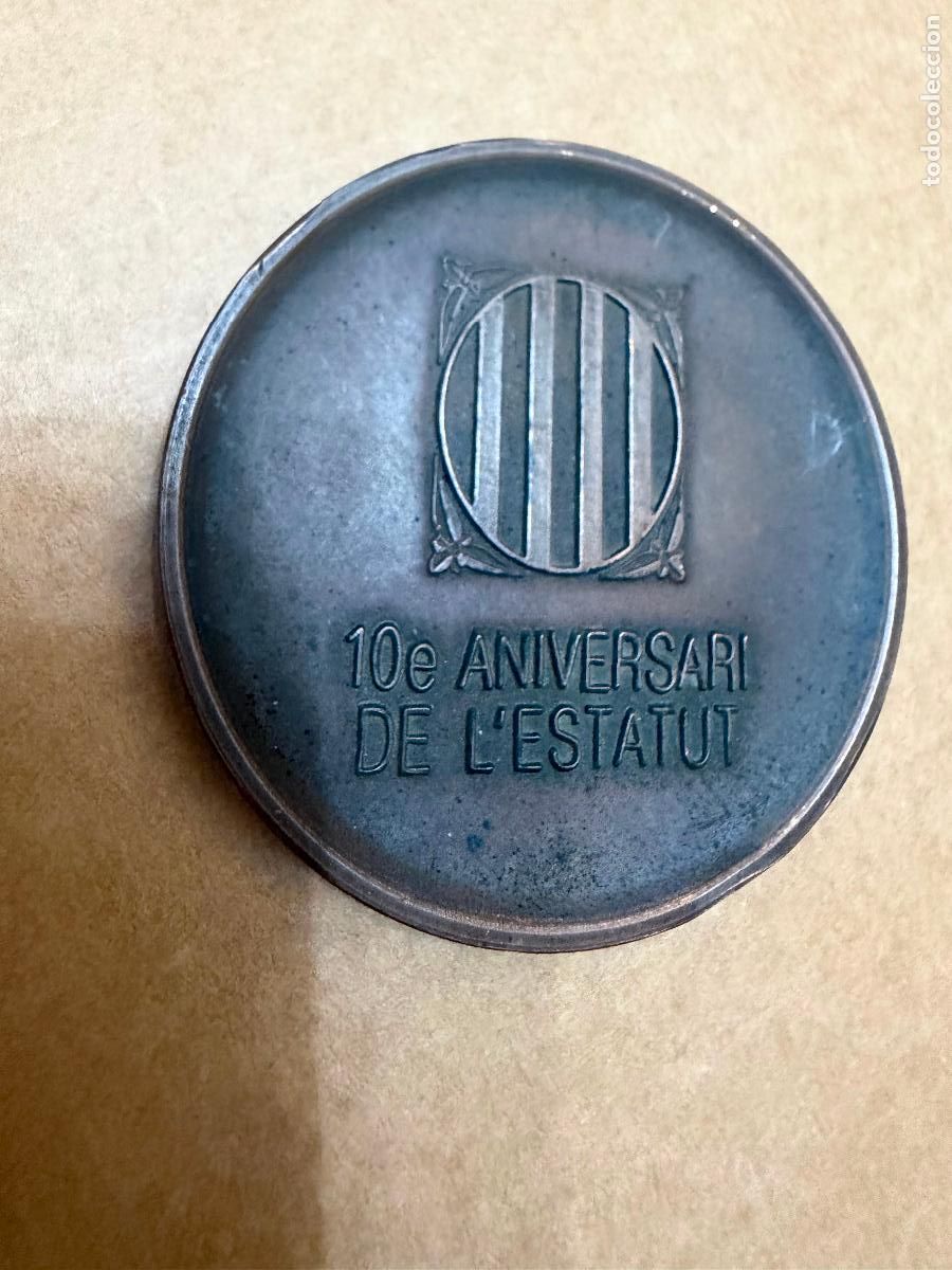 Trofeos y medallas: Medalla 10 aniversari l&rsquo;estatut de catalunya