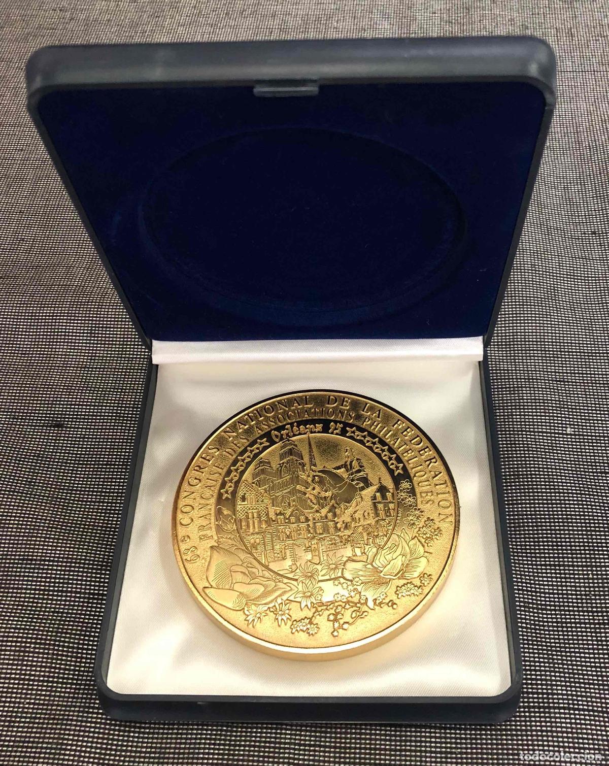 Trofeos y medallas: MEDALLA 68&ordm; CONGRES NATIONAL DE LA FEDERATION FRAN&Ccedil;AISE DES ASSOCIATIONS PHILATELIQUES ORLEANS 1995
