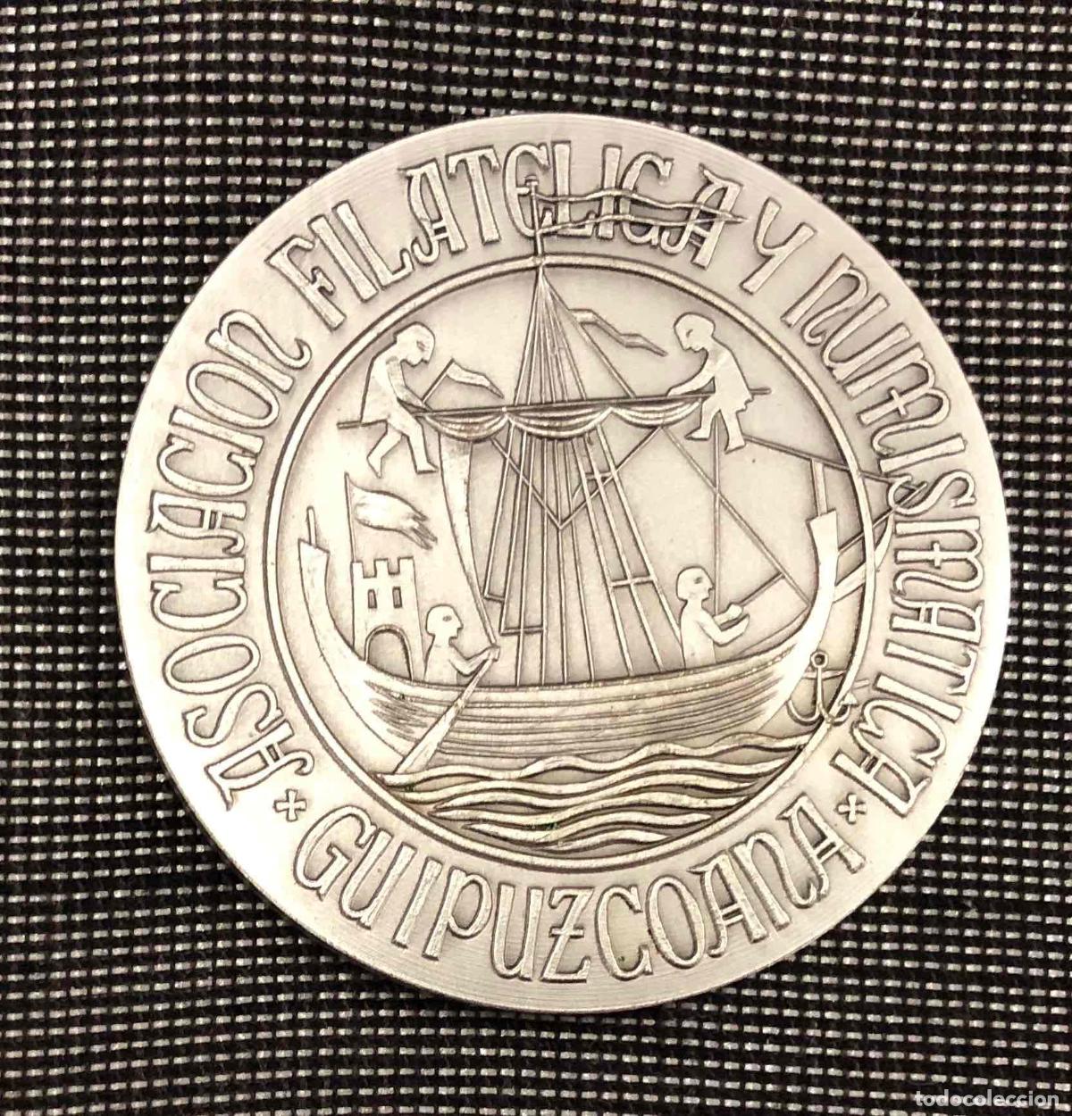 Troph&eacute;es et m&eacute;dailles: MEDALLA EXPO FILATELICA GUIPUZCOA 88, SAN SEBASTIAN. ASOCIACION FILATELICA NUMISMATICA GUIPUZCOANA