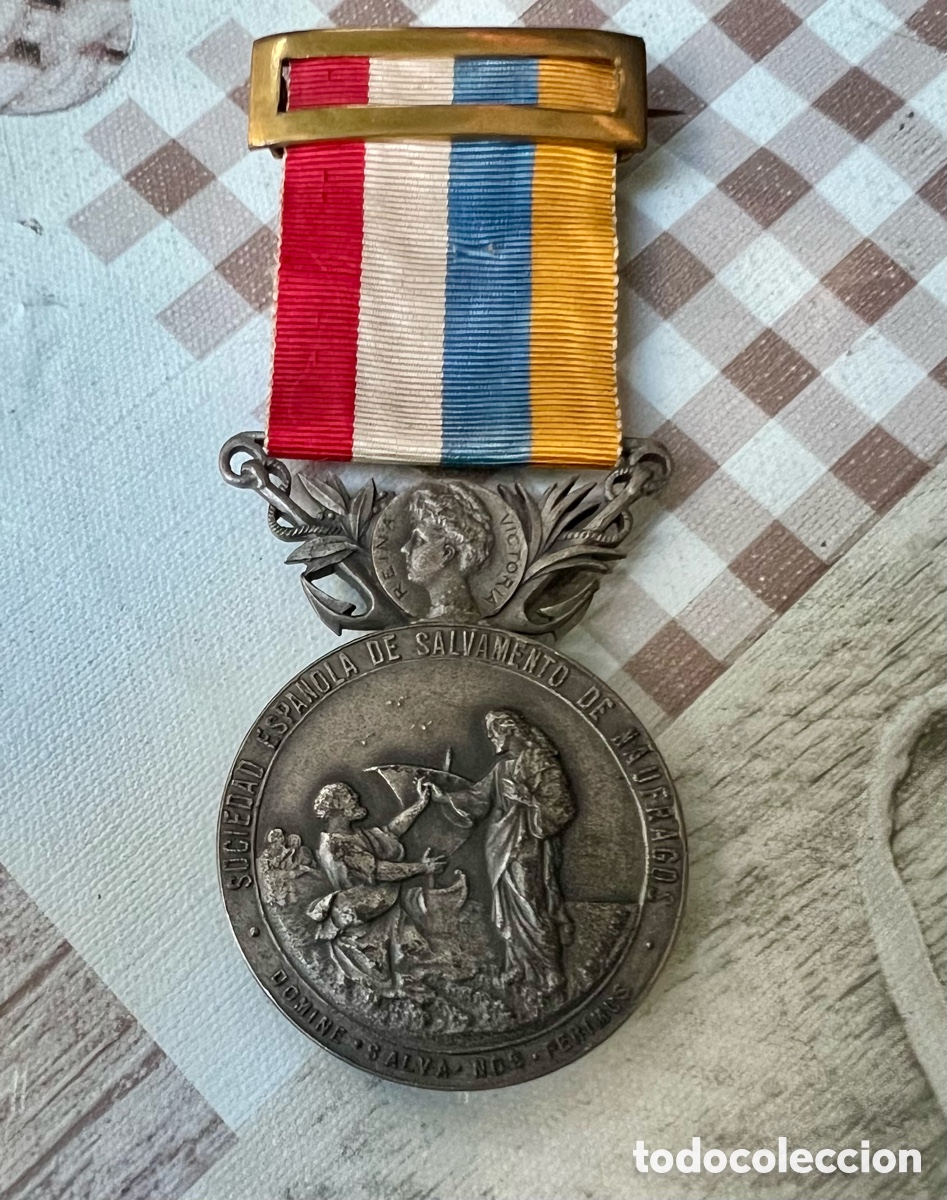 Trofeos y medallas: Medalla de la Sociedad Espa&ntilde;ola de Salvamento de N&aacute;ufragos