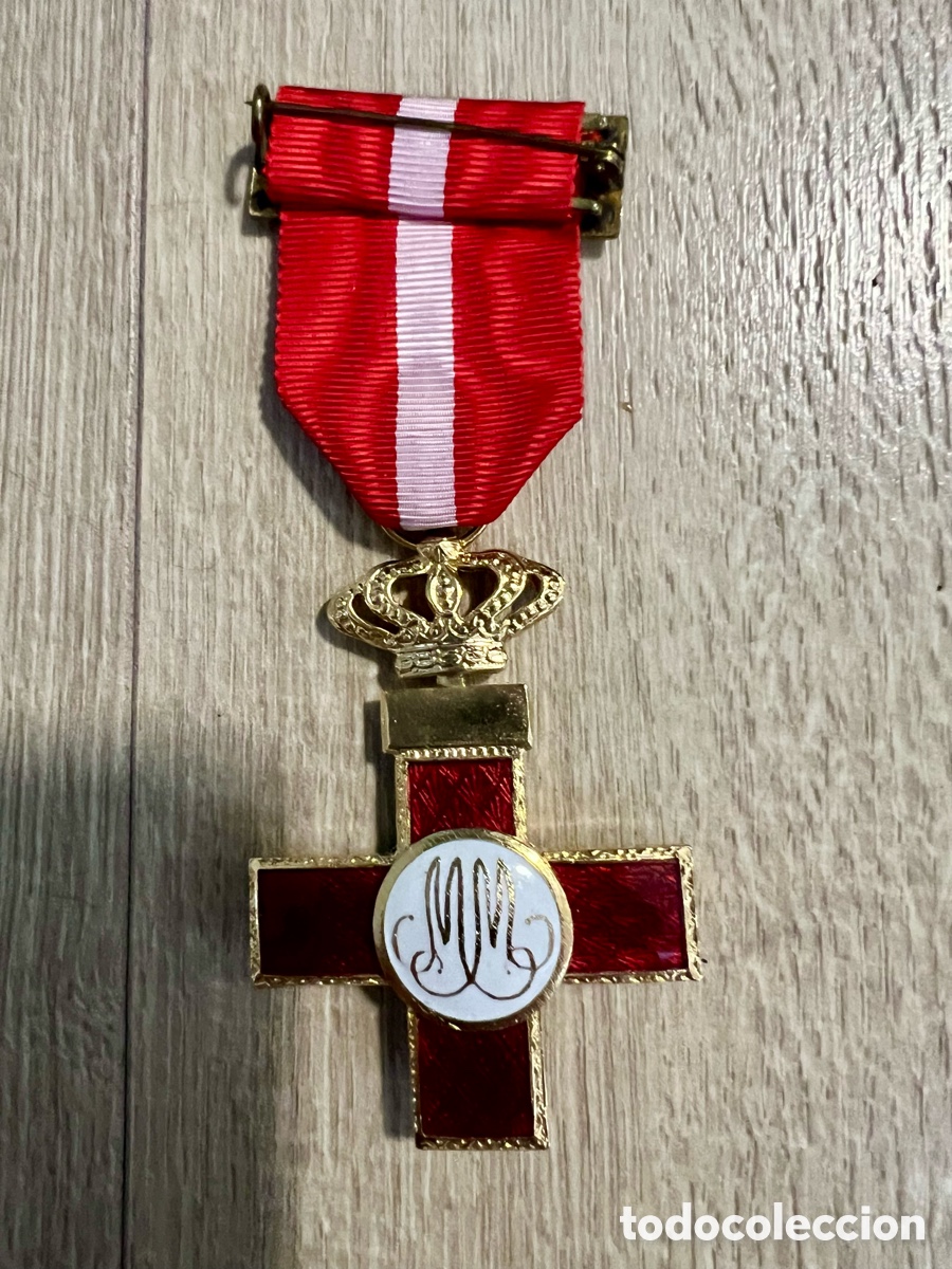 Trofeos y medallas: Cruz del M&eacute;rito Militar con distintivo rojo - Reinado de Juan Carlos I (1975-2014) Estado impecable
