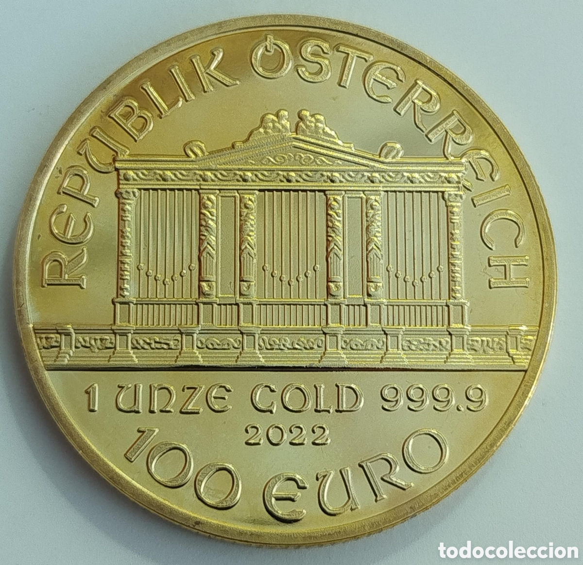 Trofeos y medallas: Moneda en Oro Filarm&oacute;nica Viena 2022 - Foto 2