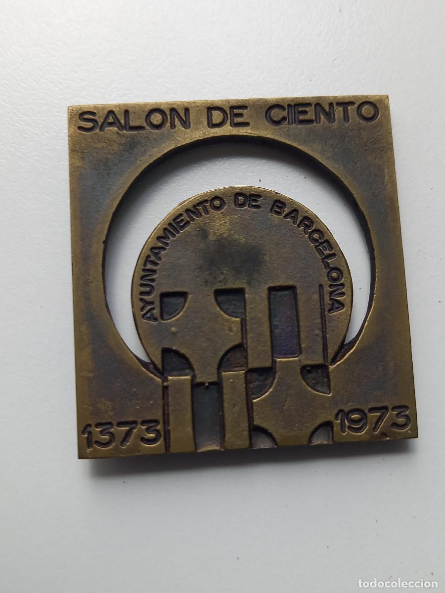 Trofeos y medallas: MEDALLA SALON DE CIENTO 1373-1973. AYUNTAMIENTO DE BARCELONA