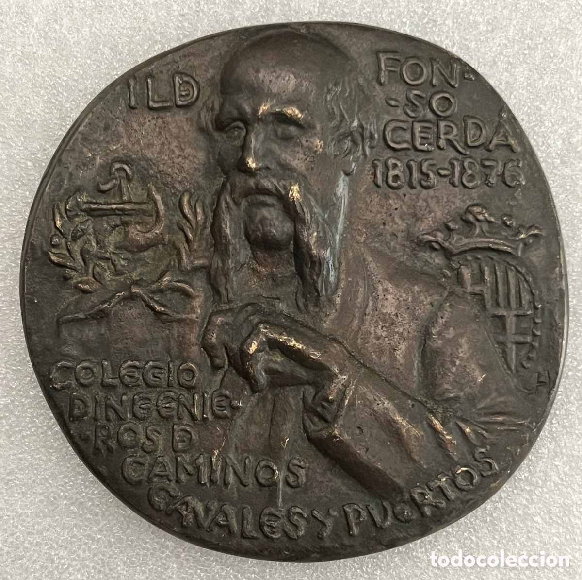 Trofeos y medallas: Medalla de bronce Ildefonso Cerd&agrave; de Julio L&oacute;pez - Foto 3
