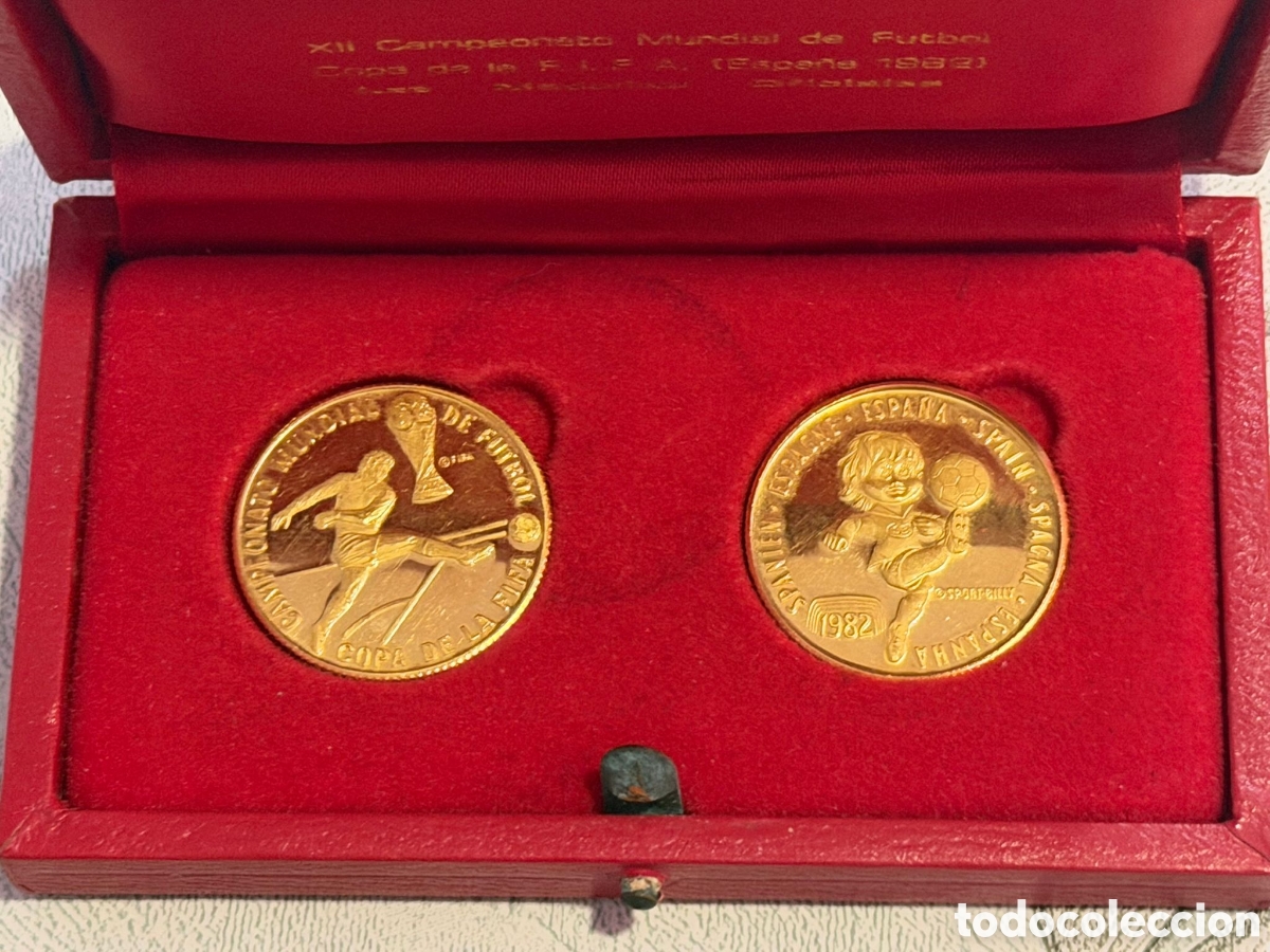 Trofeos y medallas: XII Campeonato Mundial de F&uacute;tbol - Copa de la FIFA (Espa&ntilde;a 1982). oro 22kt