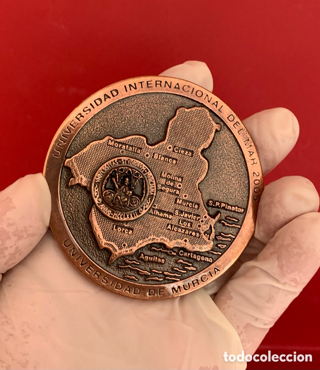 Trofeos y medallas: UNIVERSIDAD INTERNACIONAL DEL MAR 2005 MONEDA CONMEMORATIVA MURCIA